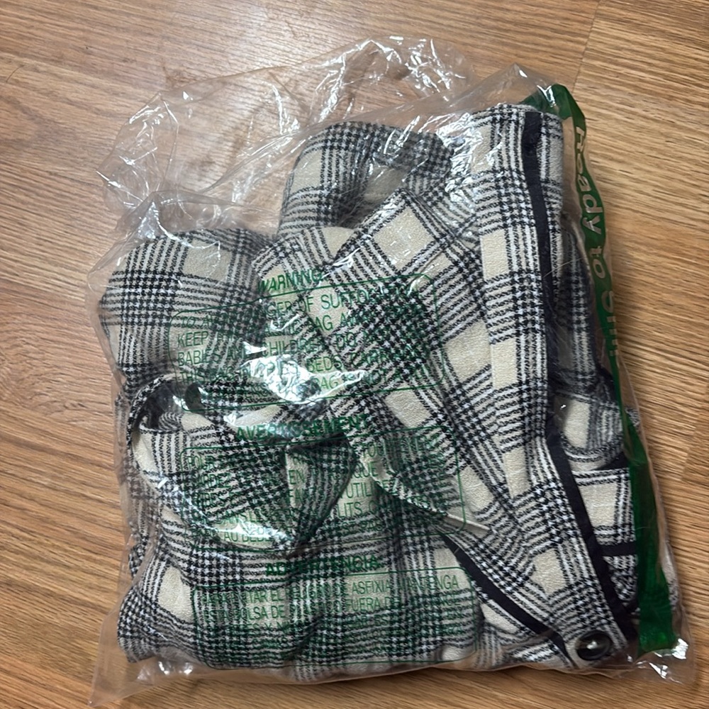 NWT Mother The Out Skirts Plaid Skirt with pockets fits probably closer to a M - Picture 5 of 8